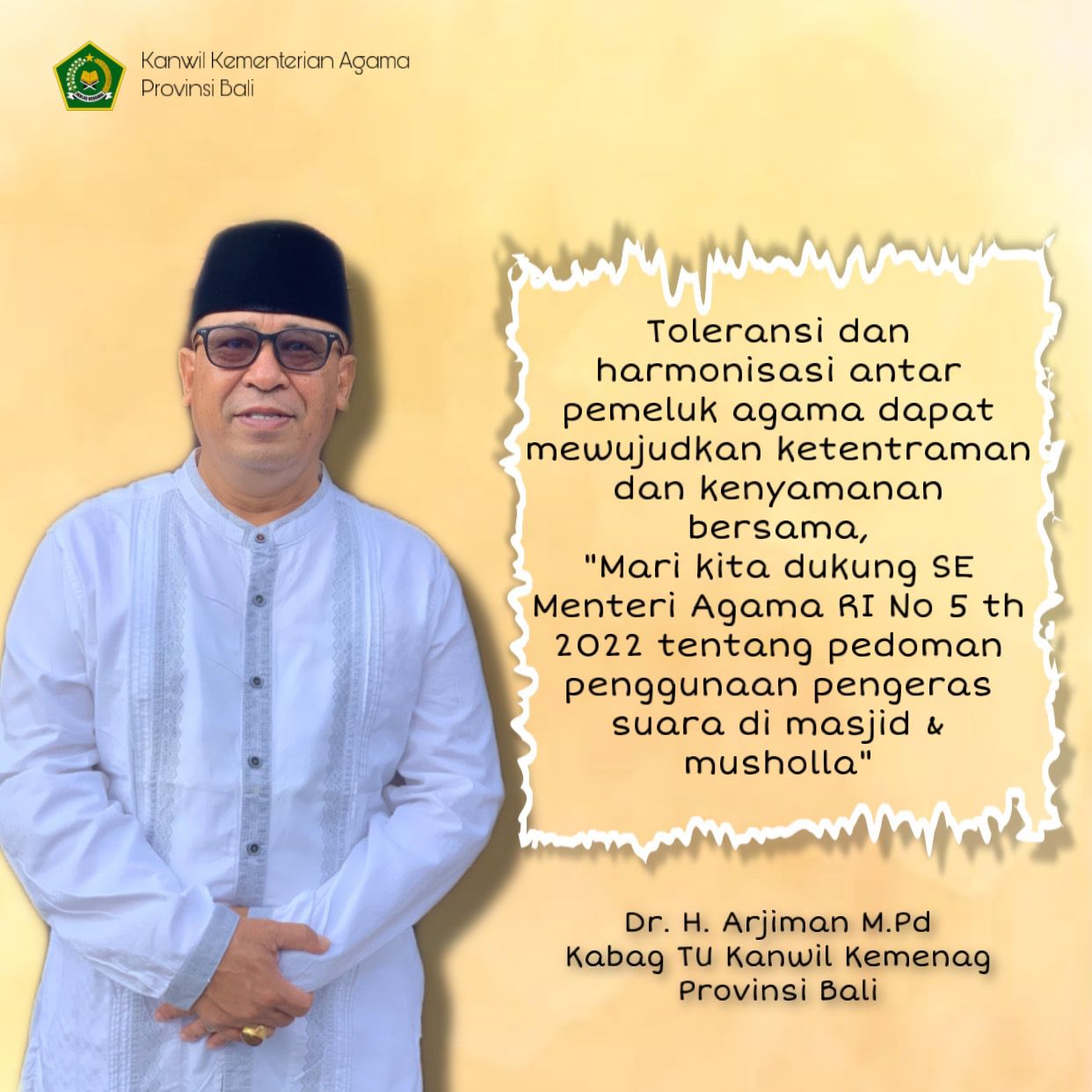 Toleransi dan harmonis antar pemeluk agama